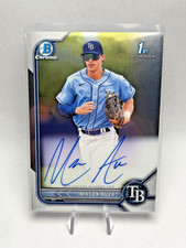 2022 Bowman Chrome Mason Auer Chrome #CPA-MA 1st Chrome Auto