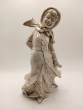 VTG Byron Molds Ceramic B 61 1971 Lady Dancing Figurine Netherlands 9" H
