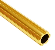 Fluted aluminum alloy old school BMX bicycle seat post 22.2mm (7/8") - 450mm -