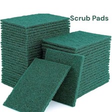 10/30Pcs Green Scouring Pads Heavy Duty Cleaning Scrubbing Pads Scourers