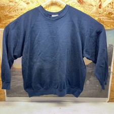 Vintage Fruit of the Loom Crewneck Sweatshirt Navy Blue XL 90s Made in Mexico