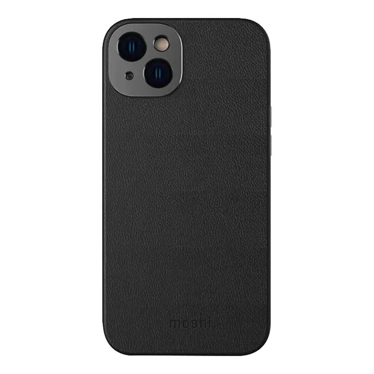 Moshi Coque iPhone 14 Plus Napa Noir Protection Intégrale Cuir Vegan Premium 6.7 Pouces