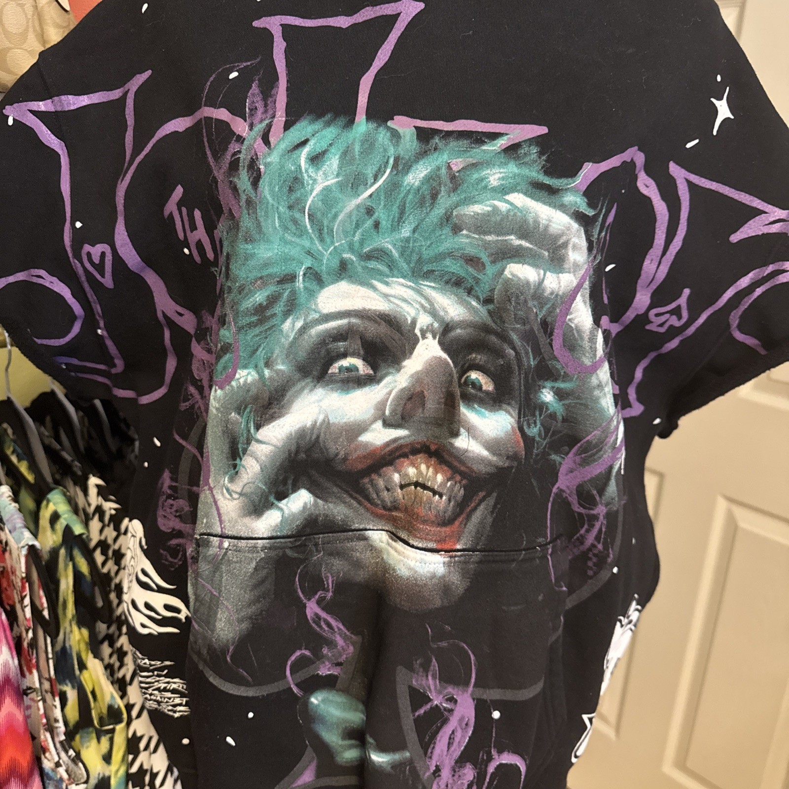 Batman Civil Regime The Joker Sweatshirt Hoodie Size XL Oversized Unisex image 9