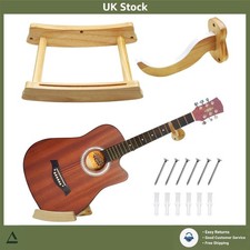 Solid Wood Horizontal Guitar Wall Hanger Mount for Banjo Mandolin 1 Pk