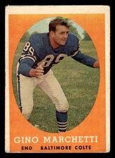 1958 Topps #16 Gino Marchetti - GD-VG *TedsCardShack*