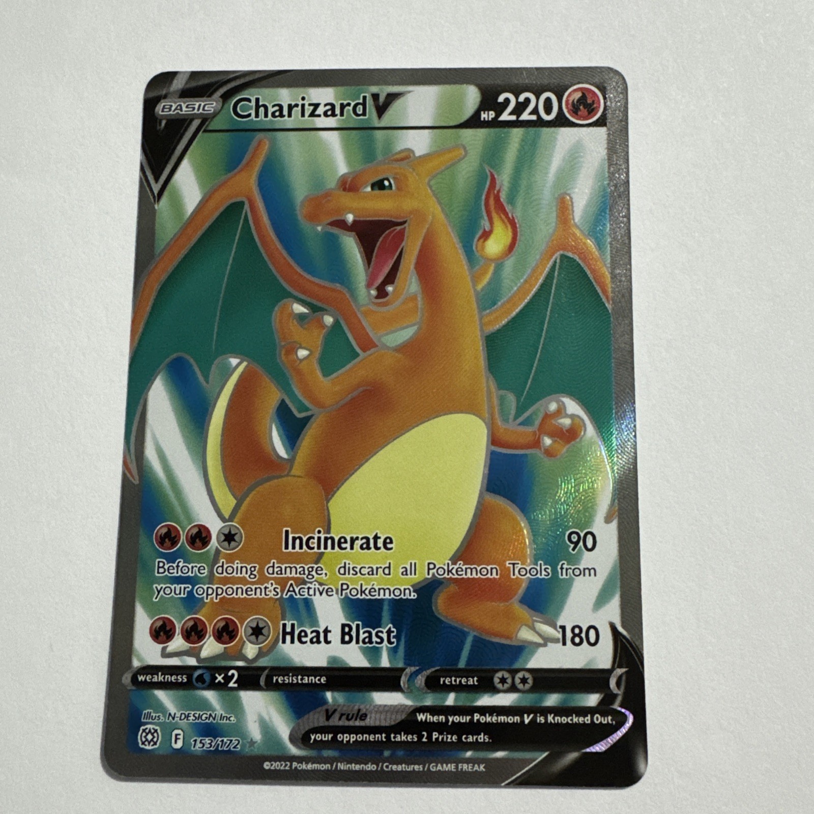 Charizard V (Full Art) 153/172 SWSH09: Brilliant Stars Ultra Rare Pokemon Card