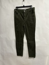 Ann Taylor Loft Modern Skinny Ankle Pant Lightweight Cotton Size 28/6 Green