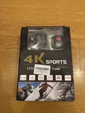 4K Sports Water Resistant To 30M Ultra HD DV Camera 16MP + Accessories
