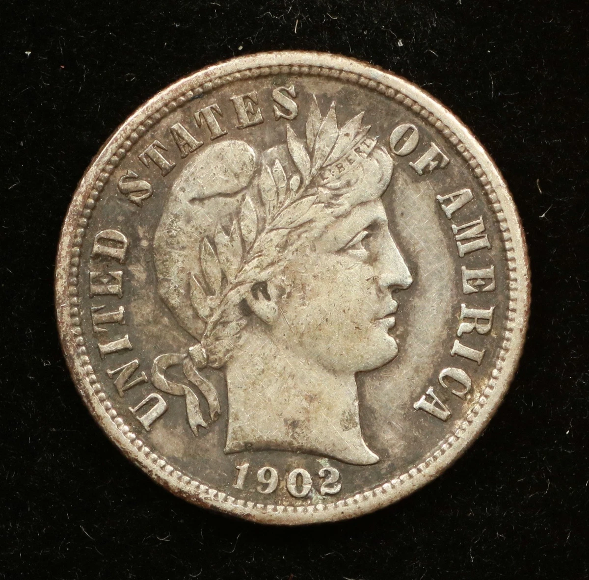 バーバーダイム　1902 S 10セント　銀貨　極美品　私 1902 Year Silver Barber Dimes (1892-1916) for sale | eBay