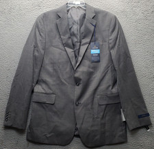 Stafford Blazer Jacket Men 46L Multi Houndstooth CoolMax Classic Single Breasted