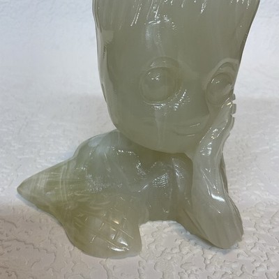Mini Groot Figurine Miniature Model Hand Carved Onyx Adorable Home Decor