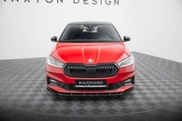 Maxton Design Frontlippe Passend FüR Skoda Fabia Monte Carlo Mk4 Schwarz Hochgla