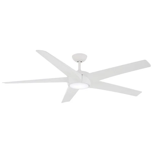 Minka Aire Skymaster 65" Ceiling Fan - Flat White 5-Blade Remote Control - Picture 2 of 2