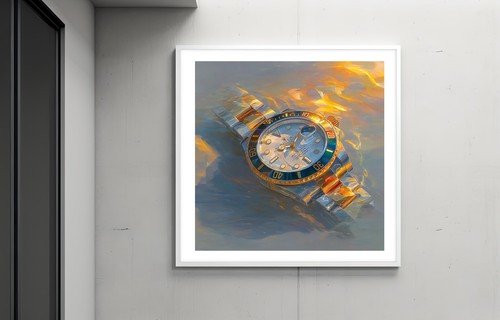 Rolex Submariner Starbucks 24x24 Giclée Art Print Ltd 1/25 Signed COA Rombley C9