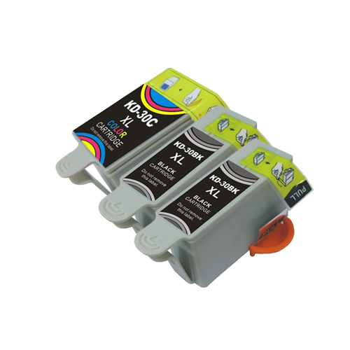 3 Kodak 30B 30C 30XL Ink Cartridges for Hero 3.1 5.1 ESP C310 C510 2150 Printers-image