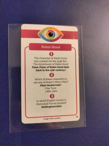 Eye Know LOT (8) TRIVIA IMAGE Fictional Character cards Pack Fresh free shipping - Picture 16 of 17