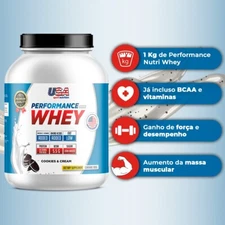 PERFORMANCE NUTRI WHEY PROTEIN - FÓRMULA EXCLUSIVA COM VITAMINAS (1 KG)