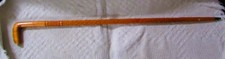 Vintage Carved Wooden Cane With Handle, Nice
