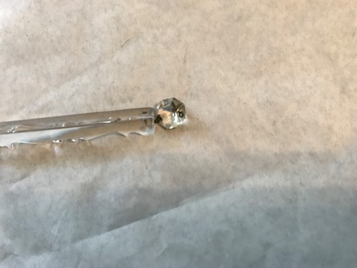 1 antique vintage spear Crystal Gothic Prism Chandelier sconce lamp Part Luster - Bild 8 von 11