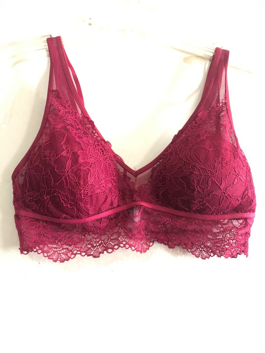 wine colored bralette