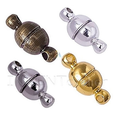 5x starke kleine ovale magnetische Verschlüsse Verbinder für Schmuckherstellung 11x5 mm 324