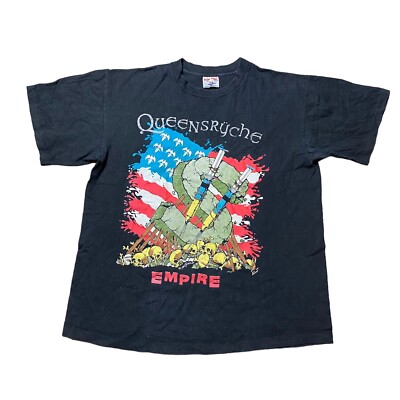 Vintage Queensryche Epire 1991 World Tour T-Shirt Adult Size XL Made in the USA