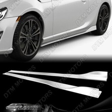 86 X 4 Universal Painted White Side Skirt Extension Rocker Splitters Lip 6pcs 86 X 4 Universal Painted White Side Skirt Extension Rocker Splitters Lip 6pcs