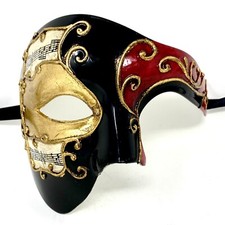 Men Phantom of The Opera Masquerade Party Mask for Halloween Mardi Gras