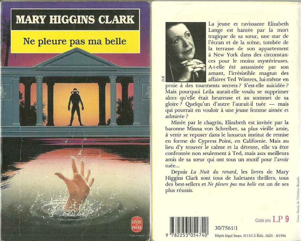 LIVRE - MARY HIGGINS CLARK : NE PLEURE PAS MA BELLE - Photo 1/2