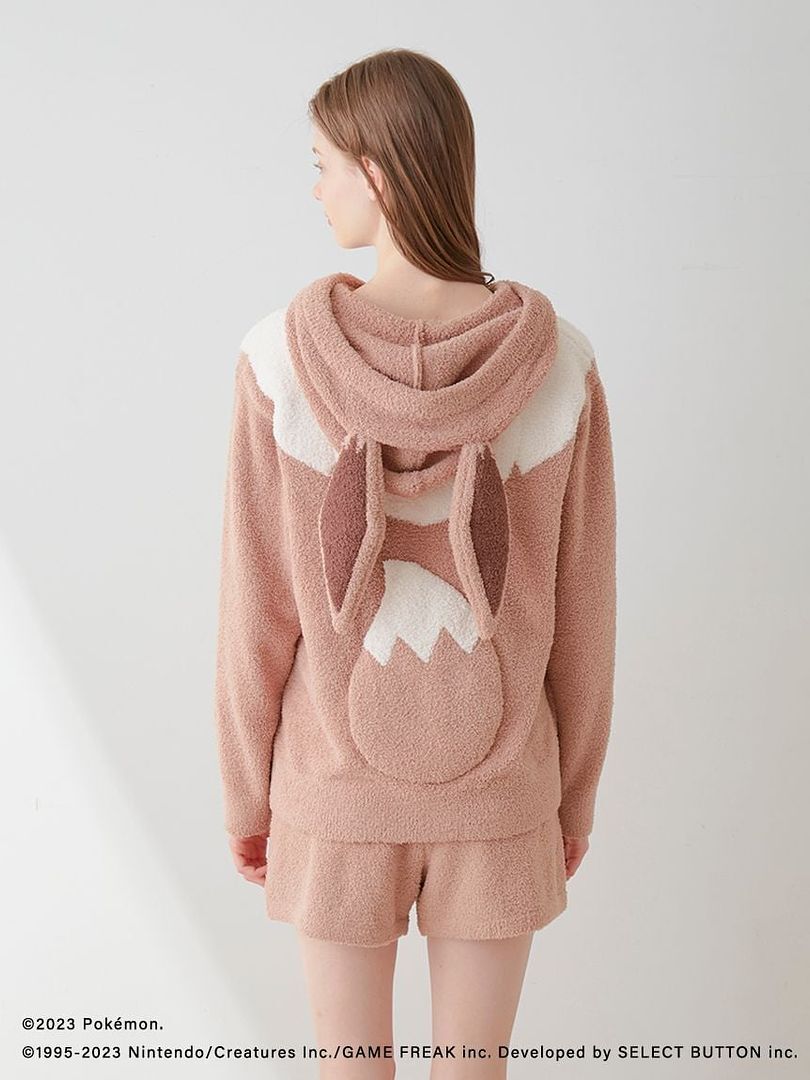 GELATO PIQUE Pokemon Sleep Eevee Women's Hoodie & Shorts Set One