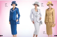 Sunday Best Women Church Suit - Soft Crepe Fabric - Standard to Plus Size - 366