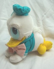 VINTAGE Walt Disney World BABY DONALD DUCK 8" Plush STUFFED ANIMAL TOY