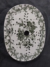 Dimmock Platter Mezzanine Drain Meat Food Strainer  1844 ENGLAND Floral Coral 9"