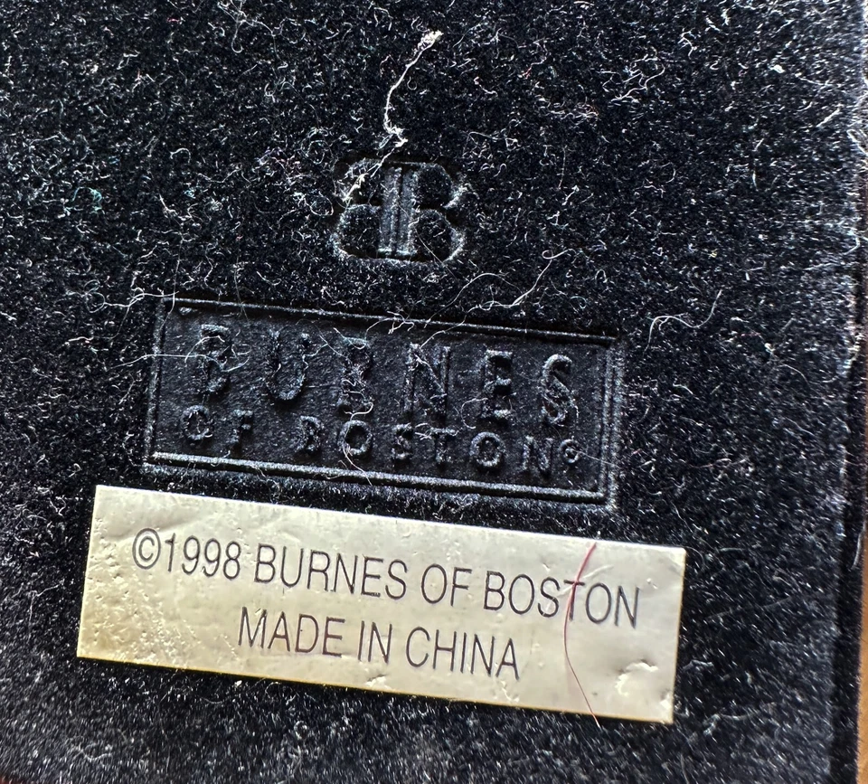 Marco de fotos de metal vintage de acero inoxidable oscuro tono dúo Burnes of Boston gris de los años 90 Foto 4 de 4