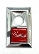 1978-80 Olds Cutlass Trunk Lock Bezel Emblem Metal New Repro Gm Part 20084337 1978-80 Olds Cutlass Trunk Lock Bezel Emblem Metal New Repro Gm Part 20084337