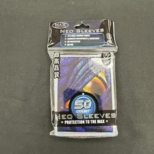 (1) (50) Pack Max Protection Blue Dragon Eye Standard Size Neo Sleeves 7060L GDE