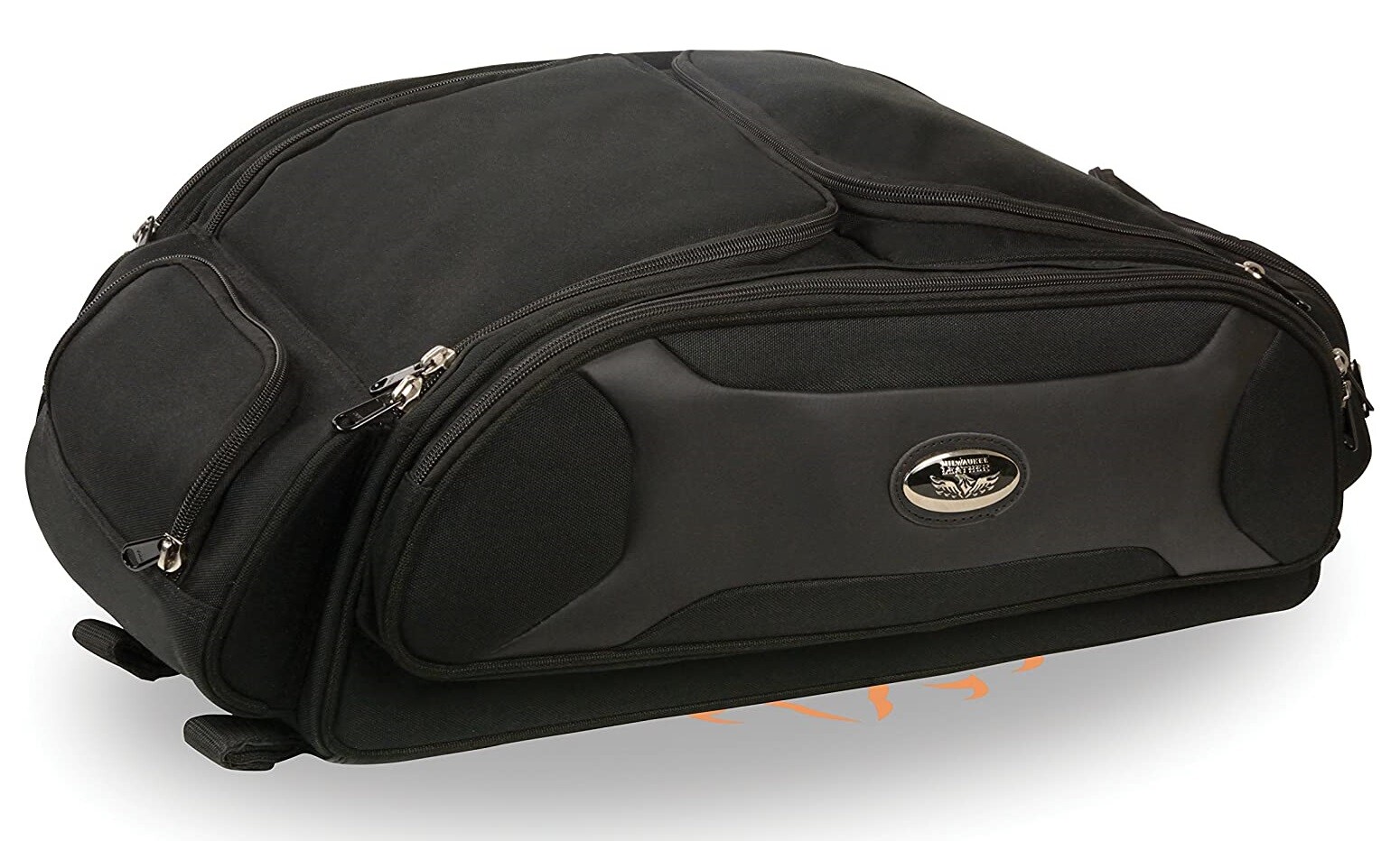 MILWAUKEE PERFORMANCE BLACK LONG TEXTILE RACK TRAVEL BAG FOR KAWASAKI - KSAJN