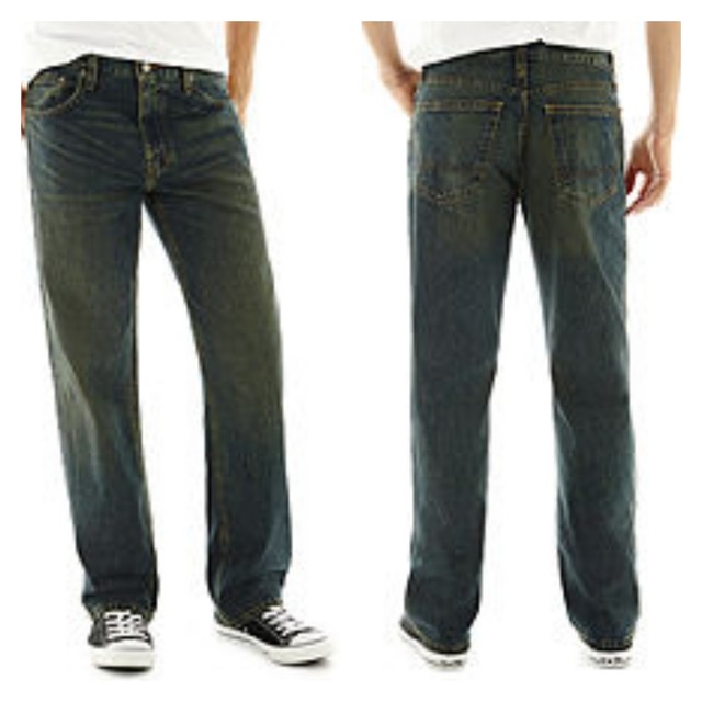 Arizona Loose Fit Straight Jeans Dark Tint Wash 30 x 32 | eBay