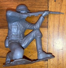 Large Vintage 1963 Marx WWII German Soldier Plastic Toy ..