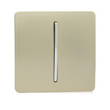 Light Switches 1 Gang 2 Way Screwless Designer Decorative Modern Trendi Switch