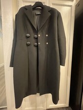 DOLCE & GABBANA Jacket Black Trench Coat 48