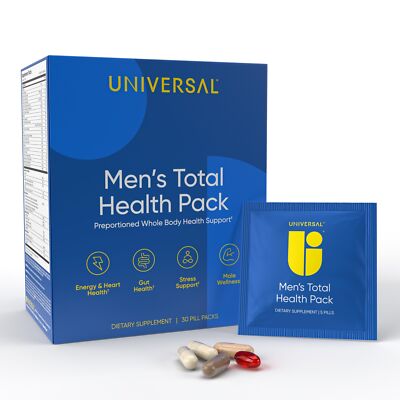 Universal U Men s Total Health Daily Multivitamin 30 Pack Energy & Stress