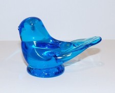 LOVELY 2010 BLUEBIRD OF HAPPINESS TERRA STUDIOS LEO WARD ART GLASS BIRD FIGURINE