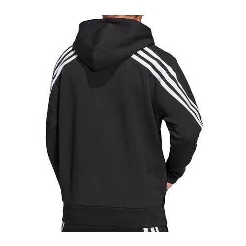 Adidas Sportswear Future Icon 3-Stripes Hoodie Men's Jacket Casual Wear H46526 - H46526 [Black] - M
