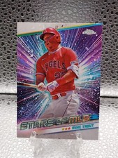 2024 Topps Series 1 Stars of MLB Chrome Mike Trout Los Angeles Angels #CSMLB-2