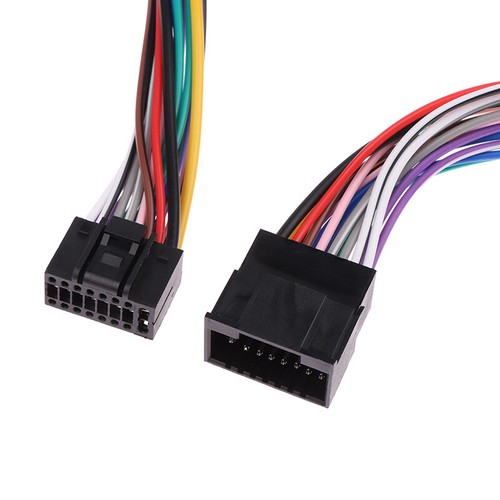 16 Pin Car Stereo Radio ISO Wire Harness Kits Power Speak ACC Extension 60cm - Picture 9 of 12