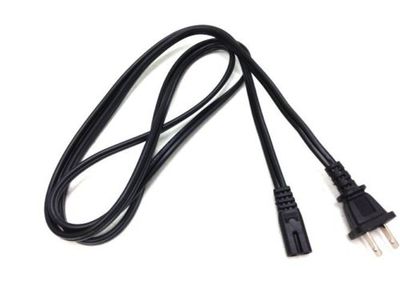 2 Prong Figure 8 AC Power Cord Cable US Plug for PS3 Slim Laptop Adapter Dell 6'
