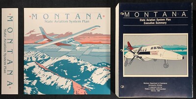 Montana State Aviation System Plan - February 1989 Federal book maps loose-leaf