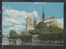Postcard France Paris Notre Dame Cathedral and the Seine XD326