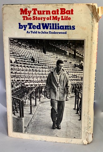 MY TURN AT BAT: The Story of My Life by Ted Williams 1969 1st ed in Dj Baseball - Picture 3 of 6